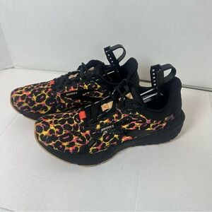 Brooks Launch 9 Shoes Sneakers WOMENS Multicolor Animal Print Lace Up SIZE 8